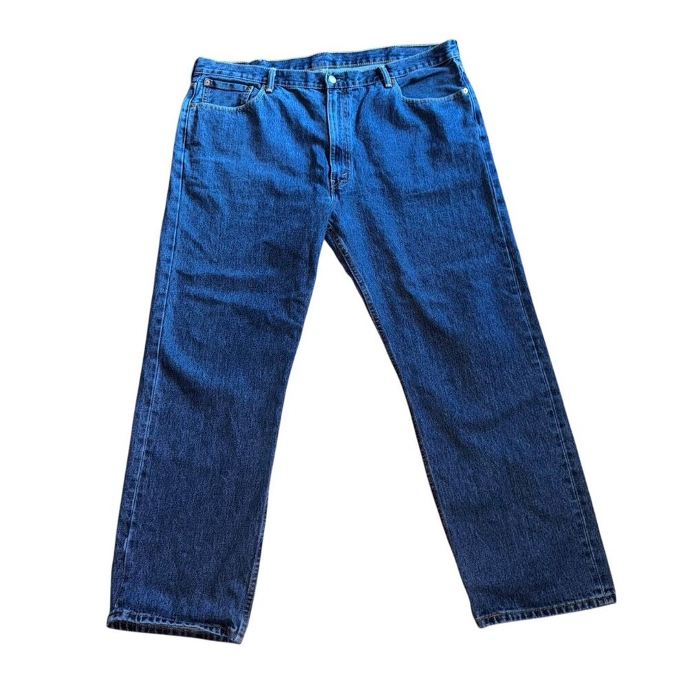 Levis 505 Jeans 44x32 Men Cotton Medium Wash Denim Casual Work Durable Straight